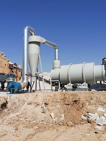 Three Cylinders Rotary Drum Sand Dryer