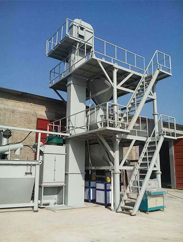 Twin shaft paddel gravityless mixer