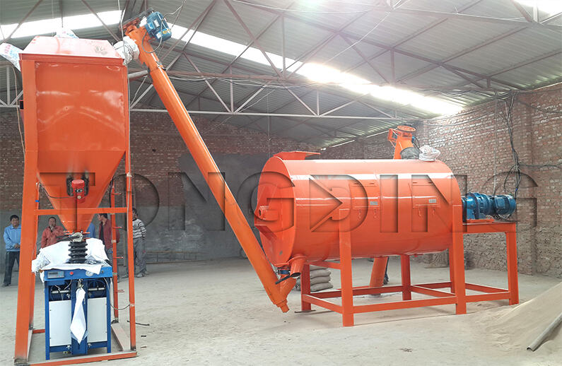 Mini-type Dry Mortar Mixing Production Line
