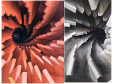 Inside the dryer