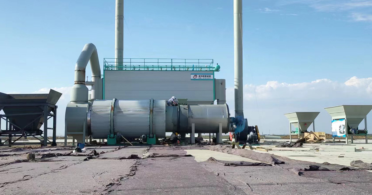 The installation site of the sand dryer