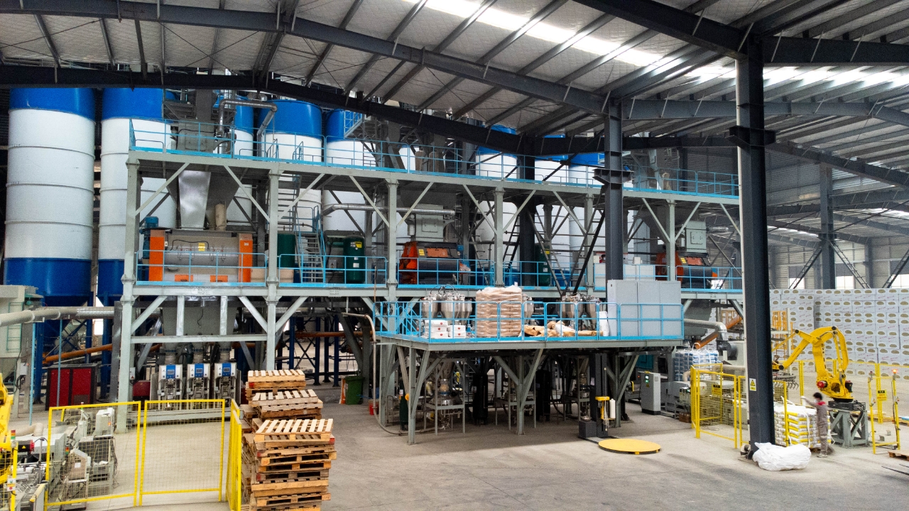 Tile adhesive production line1