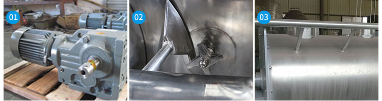Twin shaft paddle mixer for industrial dry mortar plant