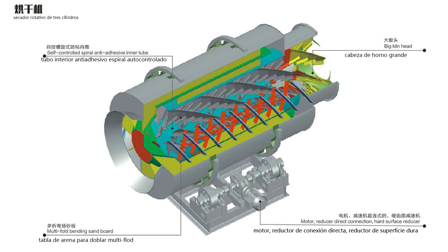 Estructura interna del secador