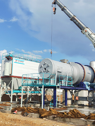 Coal-fired/gas-fired dryer on-site in Vietnam