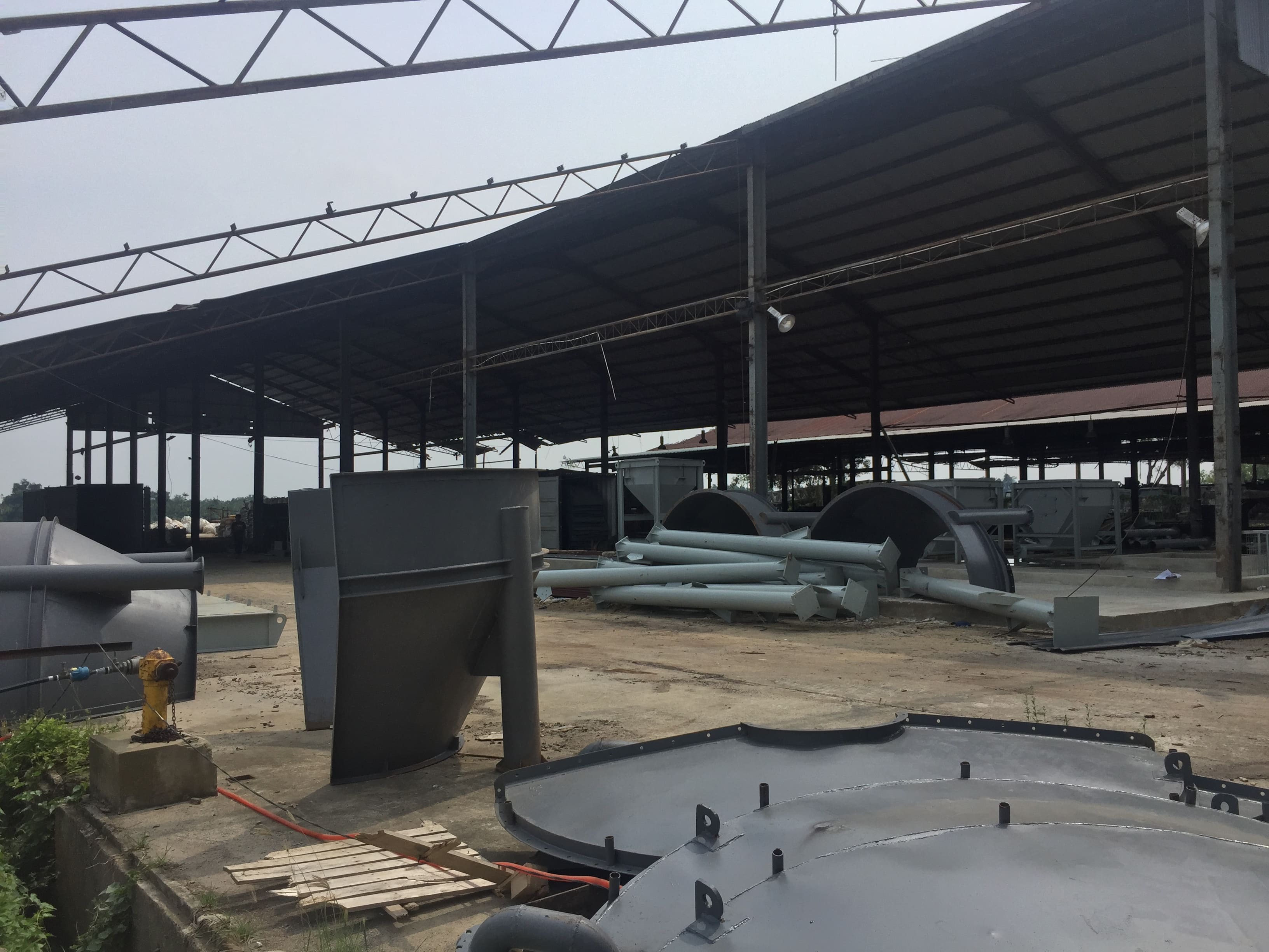 Dry-mix mortar line components stored loose