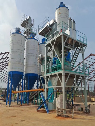 Installation Case of Dry-Mixed Mortar Production Line and Sand Dryer in Nigeria – Tongding Machinery