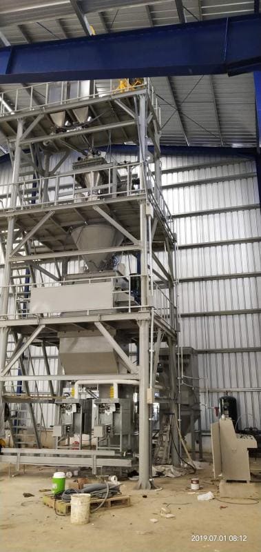 Dry-mix mortar production line project site in the Dominican Republic