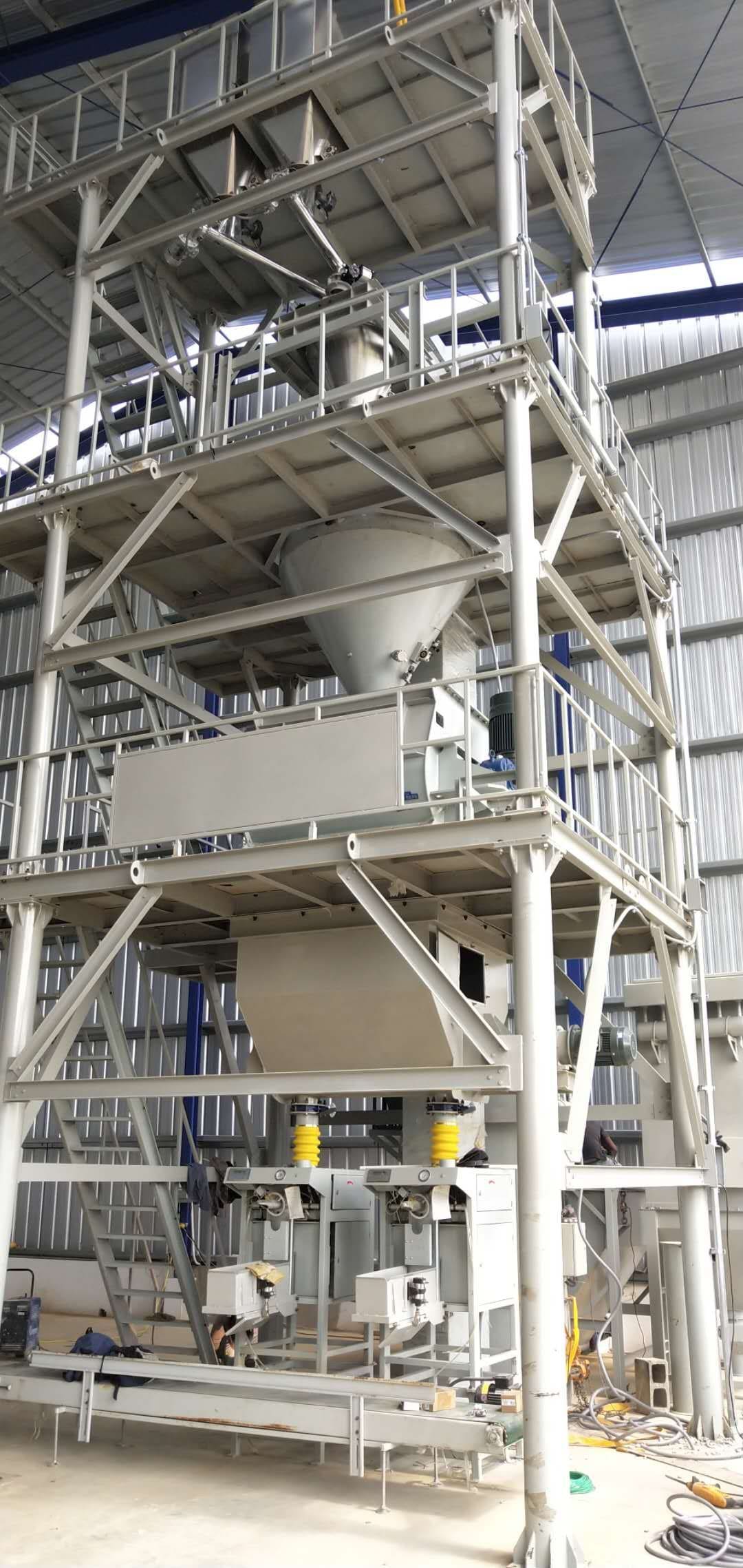 Dry-mix mortar production line project site in the Dominican Republic