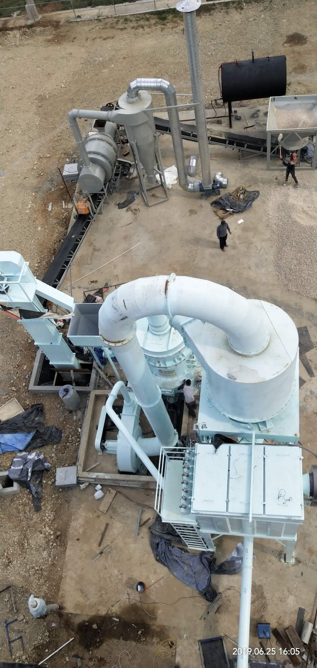 Dry-mix mortar production line project site in the Dominican Republic