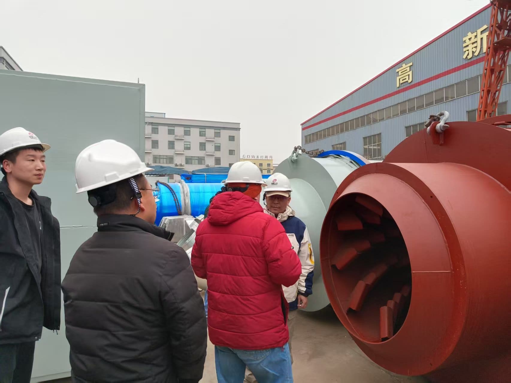 Russian customers visit the factory