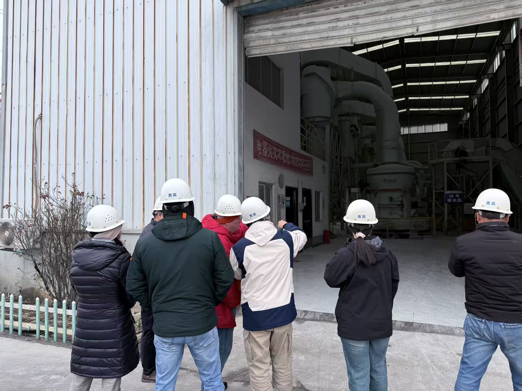 Russian customers visit the factory