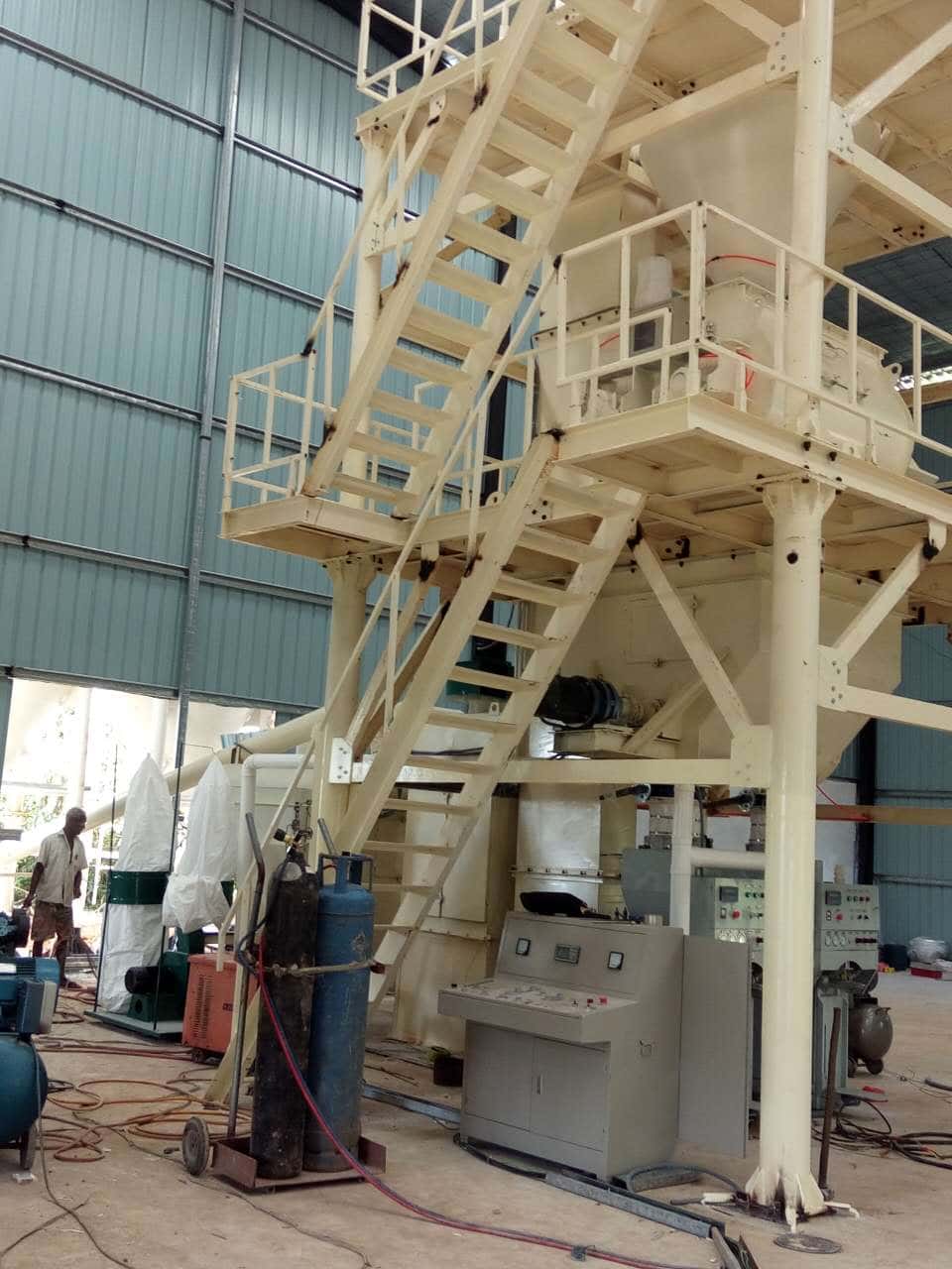 Installation of dry powder lines in Sri Lanka