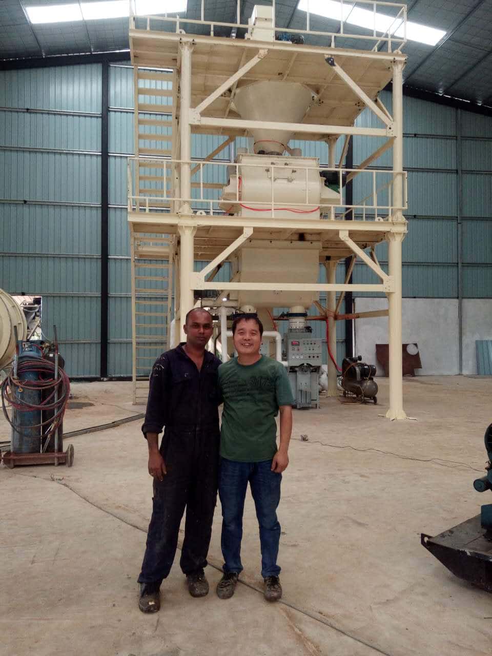 Installation of dry powder lines in Sri Lanka