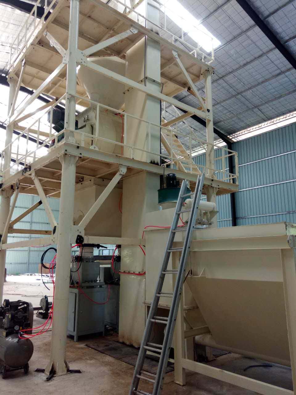 Installation of dry powder lines in Sri Lanka