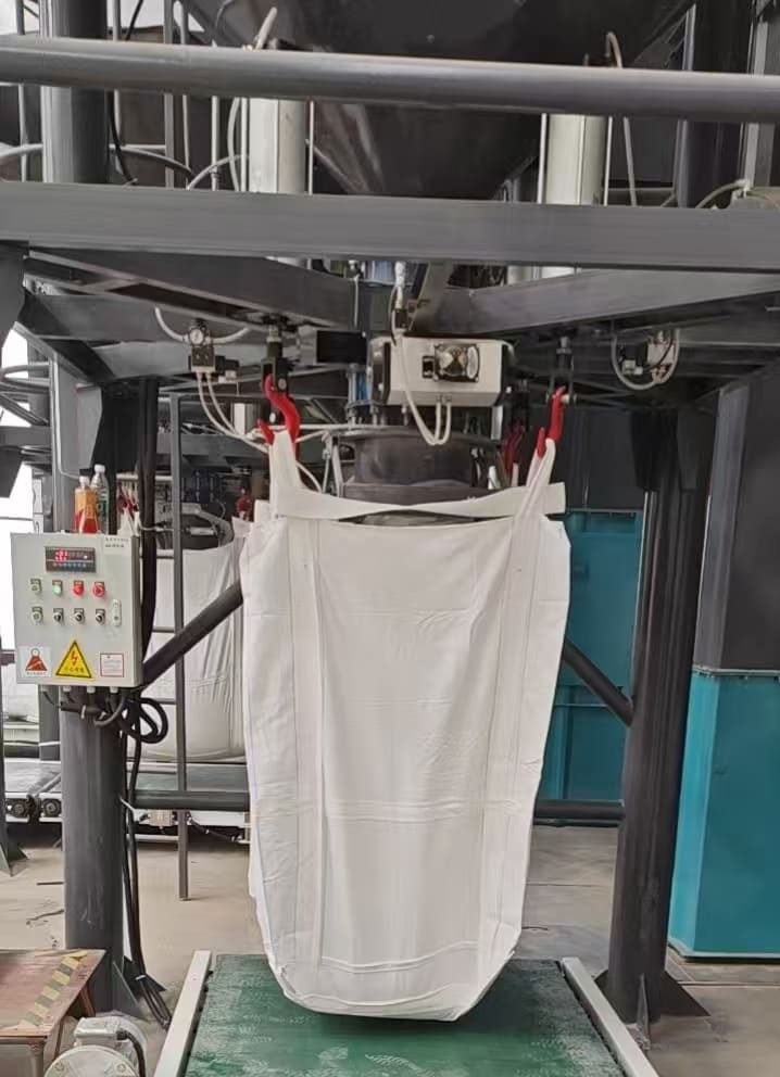 Bulk bag unloading for powder